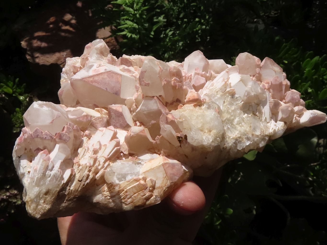Natural White Quartz Clusters  x 2 From Madagascar - TopRock