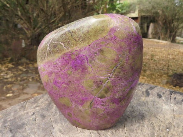Polished Large Silky Stichtite & Green Serpentine Standing Free Form x 1 From Barberton, South Africa - TopRock