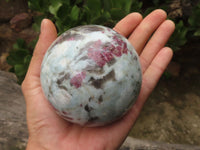 Polished Rubellite Pink Tourmaline Spheres  x 2 From Madagascar - TopRock