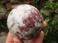 Polished Rubellite Pink Tourmaline Spheres  x 2 From Madagascar - TopRock