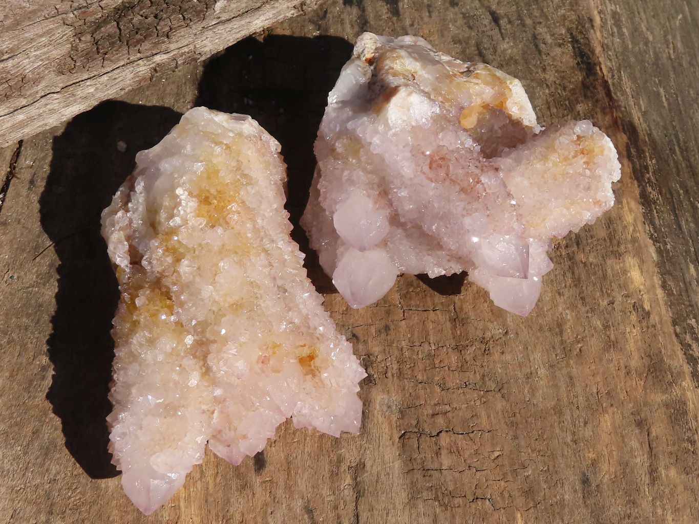 Natural Mixed Spirit Ametrine / Amethyst Quartz Clusters  x 6 From Boekenhouthoek, South Africa - Toprock Gemstones and Minerals 