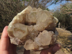 Natural Smokey Phantom Quartz Clusters  x 2 From Luena, Congo - TopRock