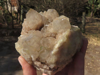 Natural Smokey Phantom Quartz Clusters  x 2 From Luena, Congo - TopRock