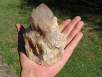 Natural Smokey Cascading Phantom Quartz Clusters x 2 From Luena, Congo - TopRock