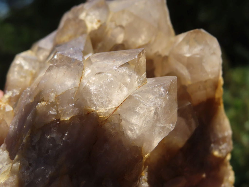 Natural Smokey Cascading Phantom Quartz Clusters x 2 From Luena, Congo - TopRock