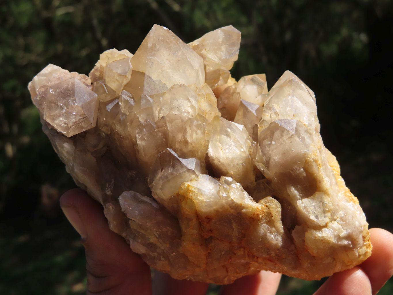 Natural Smokey Cascading Phantom Quartz Clusters x 2 From Luena, Congo - TopRock