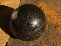 Polished  Schorl Black Tourmaline Spheres x 6 From Madagascar - Toprock Gemstones and Minerals 