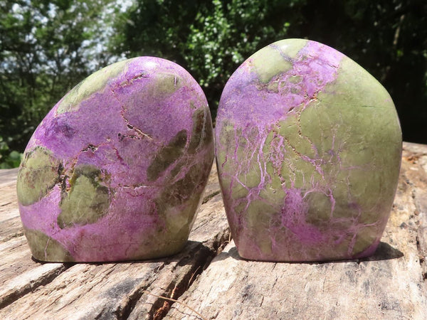 Polished Purple Stichtite & Serpentine Standing Free Form x 1 From Barberton, South Africa - TopRock
