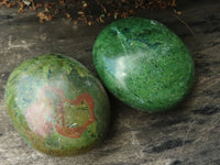 Polished Green Verdite Palm Stones  x 6 From Zimbabwe - TopRock