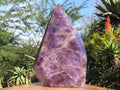 Polished  Flower Chevron Amethyst Faceted Crystal Points x 2 From Zambia - TopRock