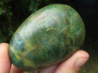 Polished Green Verdite Palm Stones  x 6 From Zimbabwe - TopRock