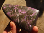 Polished  Stichtite & Serpentine Standing Free Forms With Silky Purple Threads x 3 From Barberton, South Africa - Toprock Gemstones and Minerals 