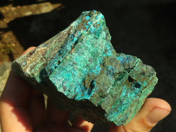 Natural Rough Shattuckite With Malachite & Cuprite Specimens  x 3 From Kaokoveld, Namibia - Toprock Gemstones and Minerals 
