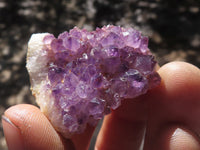 Natural Small Dark "Amethystos" Amethyst Clusters x 63 From Kwaggafontein, South Africa - TopRock