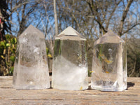 Polished Clear Quartz Crystal Points  x 6 From Madagascar - Toprock Gemstones and Minerals 