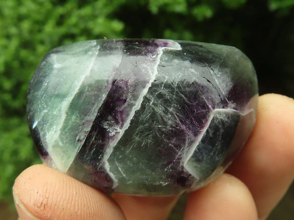 Polished Semi Translucent Watermelon Fluorite Free Forms  x 12 From Namibia - TopRock