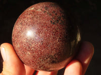 Polished Red Garnet Matrix Spheres  x 2 From Madagascar - Toprock Gemstones and Minerals 