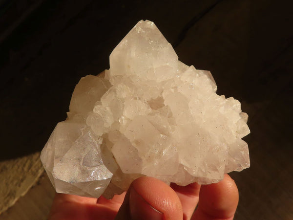 Natural White Spirit Cactus Quartz Clusters  x 4 From Boekenhouthoek, South Africa