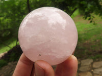 Polished Pink Rose Quartz Spheres  x 6 From Ambatondrazaka, Madagascar - TopRock