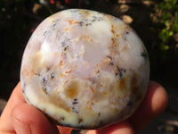 Polished  Dendritic Opal Galet / Palm Stone x 7 from Madagascar - Toprock Gemstones and Minerals 