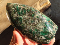 Polished Rare Emerald In Matrix Standing Free Form  x 1 From Zimbabwe - Toprock Gemstones and Minerals 