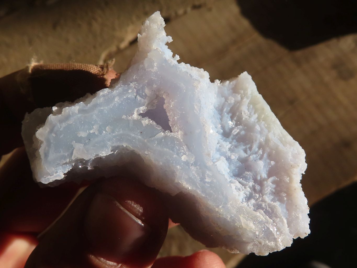 Natural Etched Blue Chalcedony Specimens  x 35 From Nsanje, Malawi - Toprock Gemstones and Minerals 