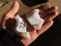 Natural Etched Blue Chalcedony Specimens  x 35 From Nsanje, Malawi - Toprock Gemstones and Minerals 