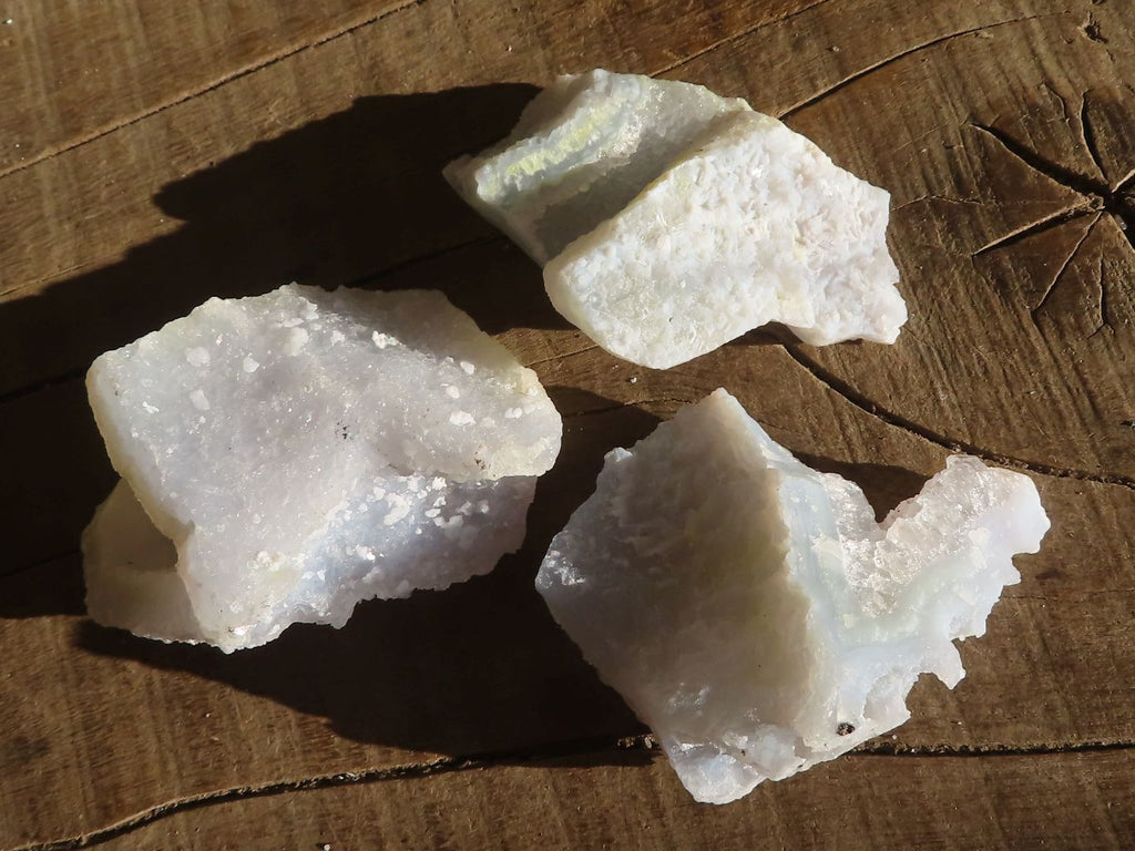 Natural Etched Blue Chalcedony Specimens  x 35 From Nsanje, Malawi - Toprock Gemstones and Minerals 