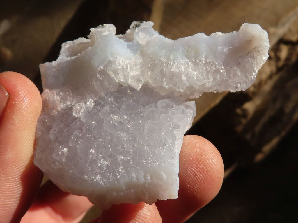 Natural Etched Blue Chalcedony Specimens  x 35 From Nsanje, Malawi - Toprock Gemstones and Minerals 