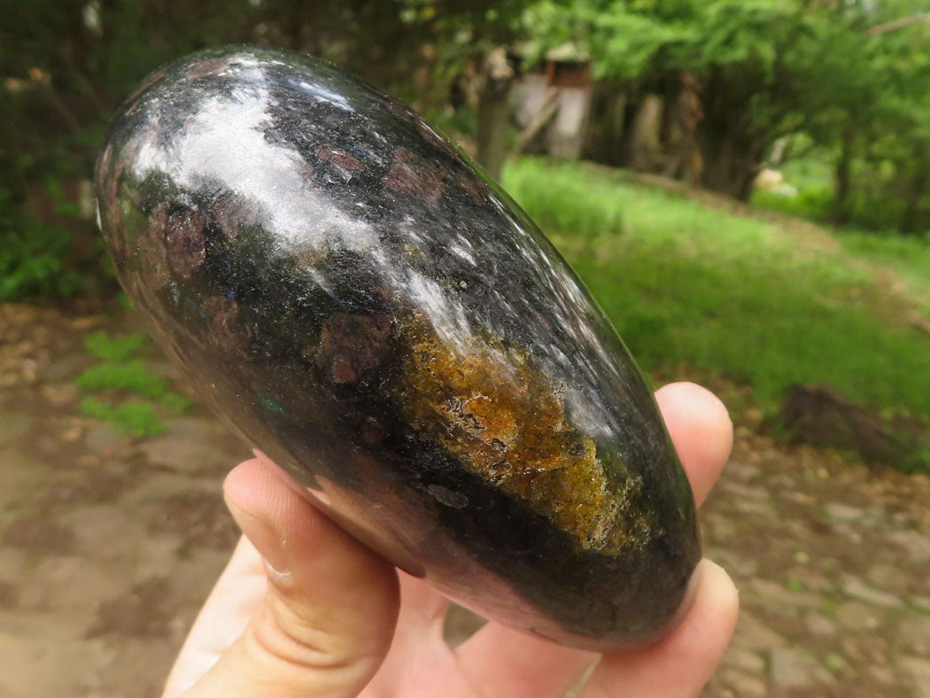 Polished Sparkling Blue Iolite / Water Sapphire Standing Free Form  x 1 From Madagascar - TopRock