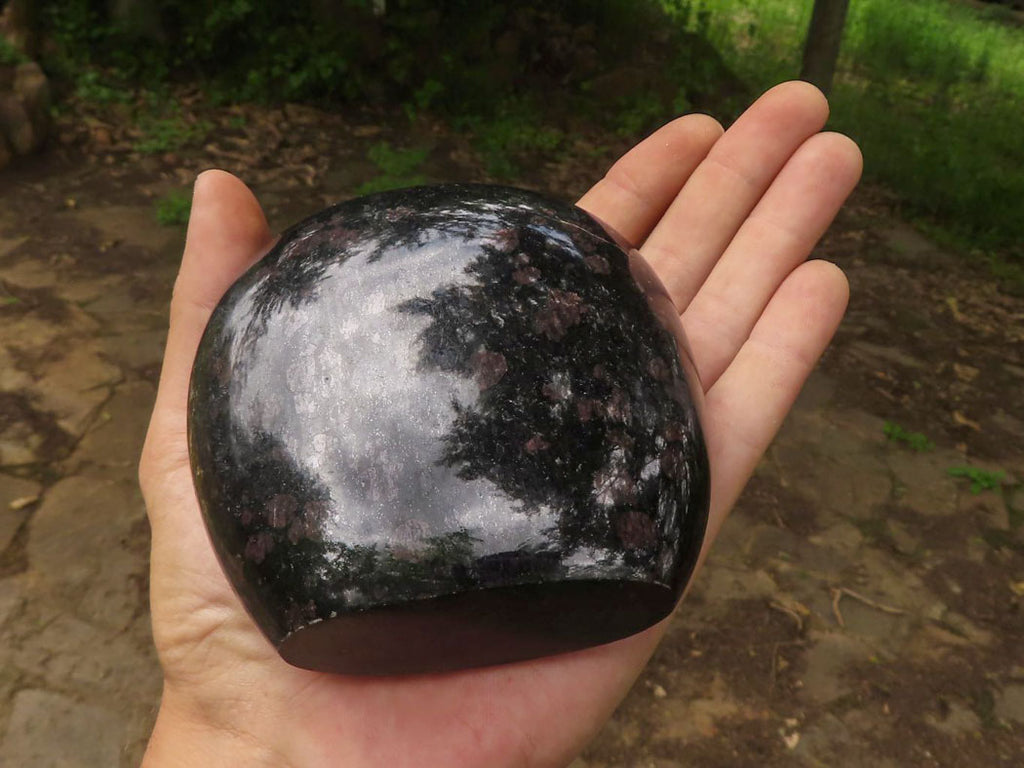 Polished Sparkling Blue Iolite / Water Sapphire Standing Free Form  x 1 From Madagascar - TopRock