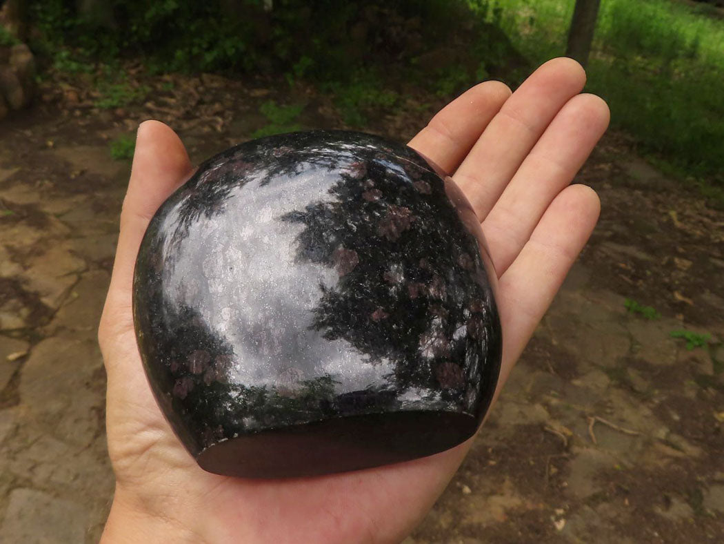 Polished Sparkling Blue Iolite / Water Sapphire Standing Free Form  x 1 From Madagascar - TopRock