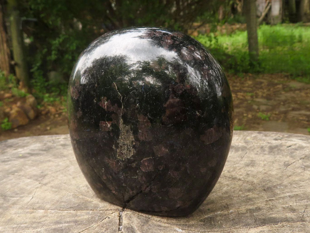 Polished Sparkling Blue Iolite / Water Sapphire Standing Free Form  x 1 From Madagascar - TopRock