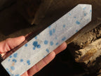Polished Blue Spotted Spinel Quartz Points x 2 From Madagascar - Toprock Gemstones and Minerals 