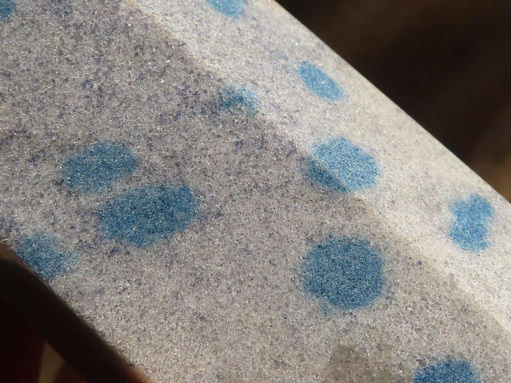 Polished Blue Spotted Spinel Quartz Points x 2 From Madagascar - Toprock Gemstones and Minerals 