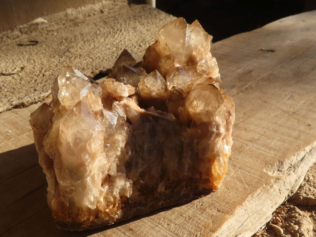Natural Smokey Phantom Quartz Cluster  x 1 From Luena, Congo - Toprock Gemstones and Minerals 