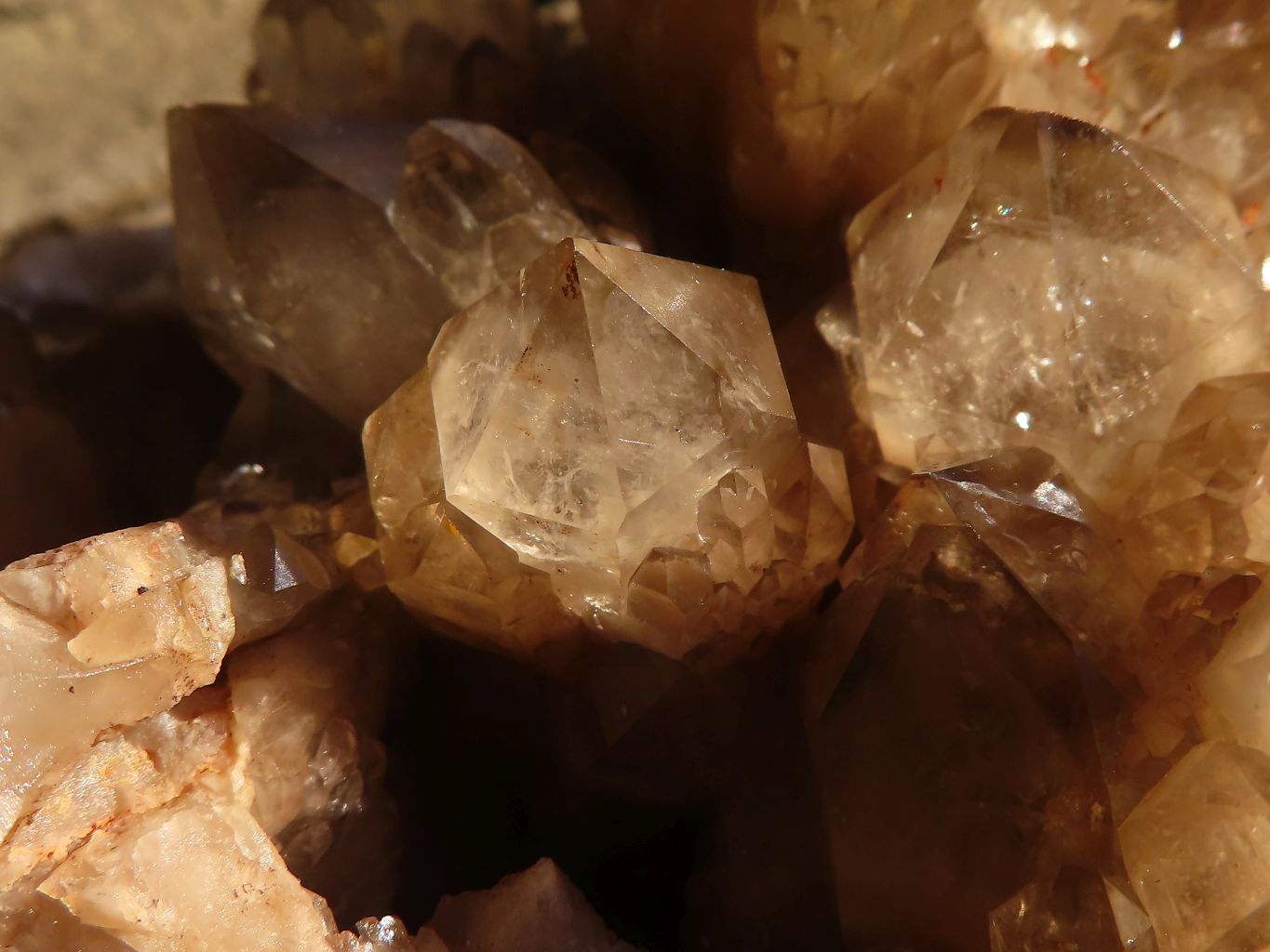 Natural Smokey Phantom Quartz Cluster  x 1 From Luena, Congo - Toprock Gemstones and Minerals 