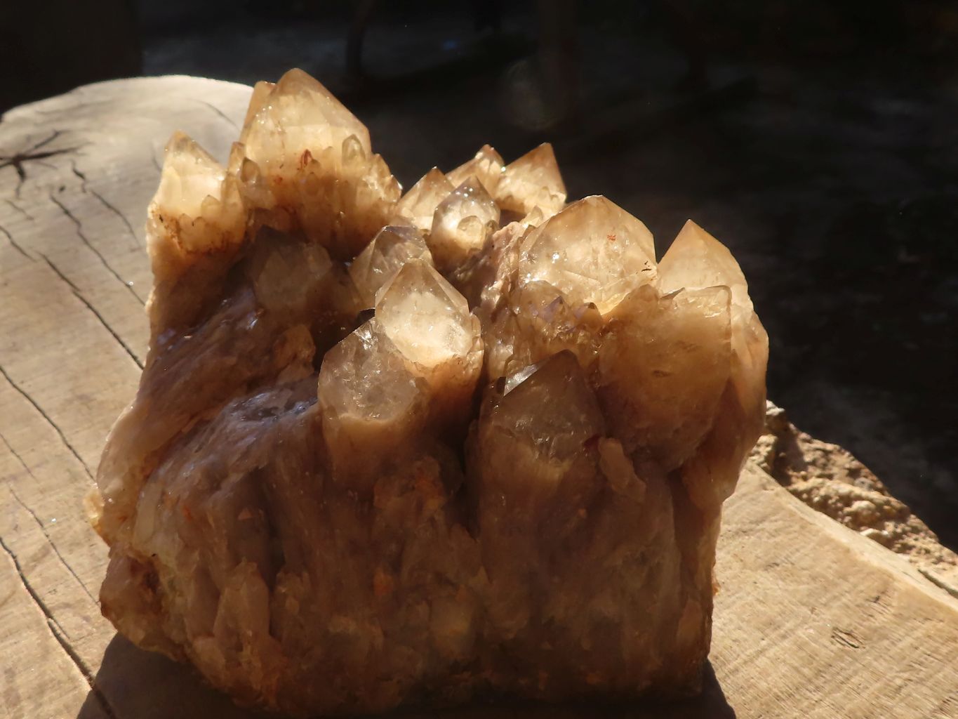 Natural Smokey Phantom Quartz Cluster  x 1 From Luena, Congo - Toprock Gemstones and Minerals 