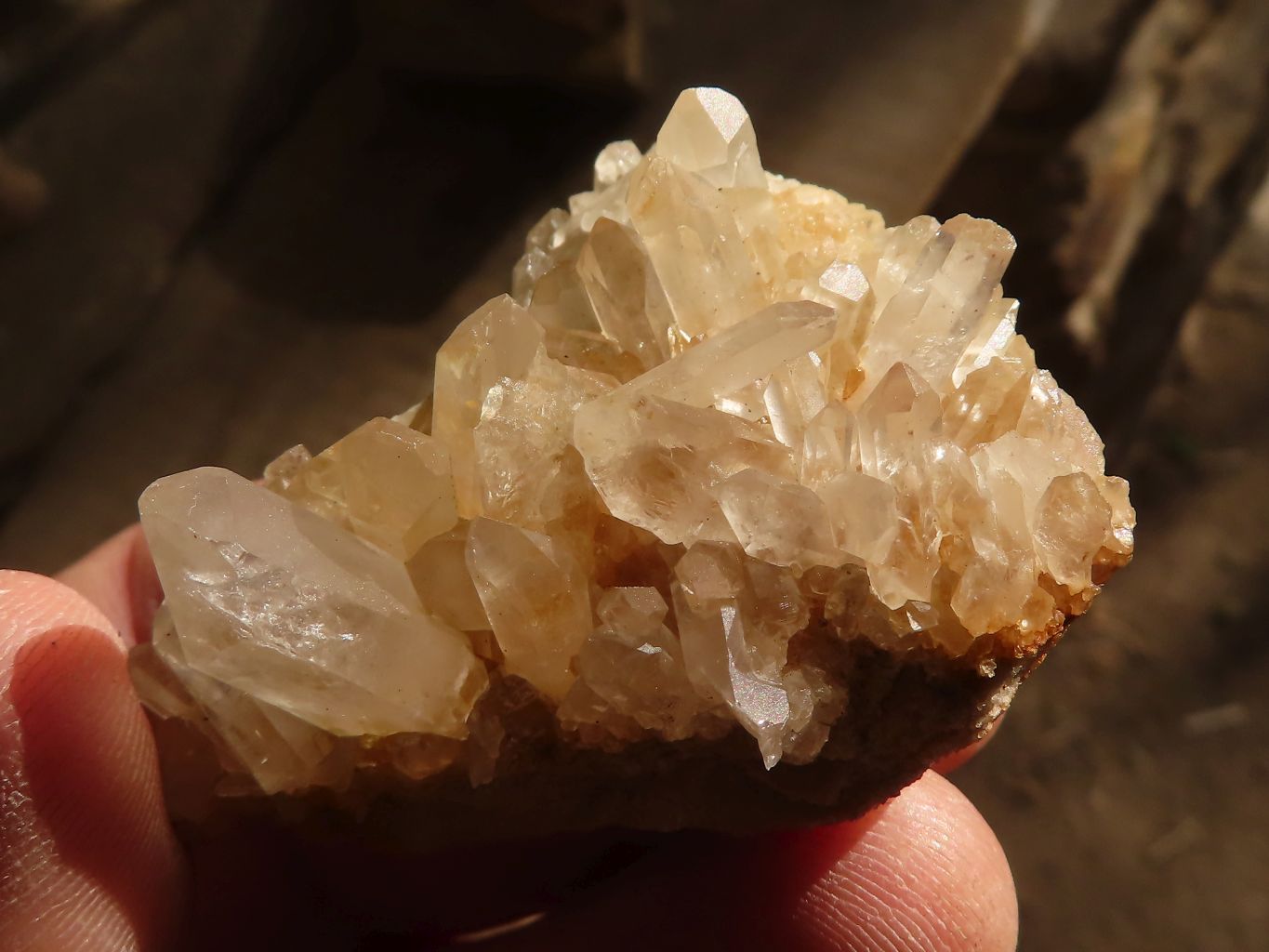 Natural Small Clear Quartz Clusters  x 35 From Madagascar - Toprock Gemstones and Minerals 