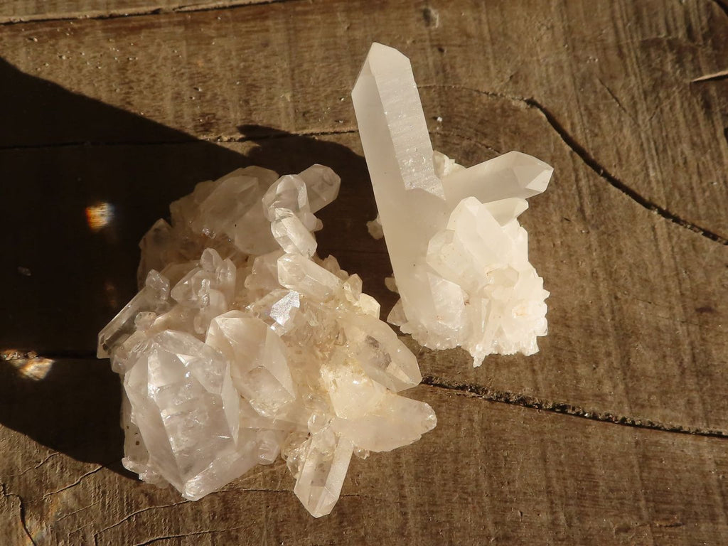 Natural Small Clear Quartz Clusters  x 35 From Madagascar - Toprock Gemstones and Minerals 