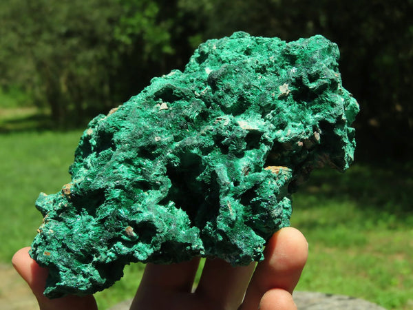 Natural Silky Malachite Specimens x 2 From Kasompe, Congo - TopRock