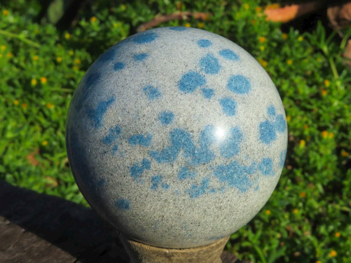Polished Blue Spotted Spinel Spheres x 6 From Madagascar - TopRock