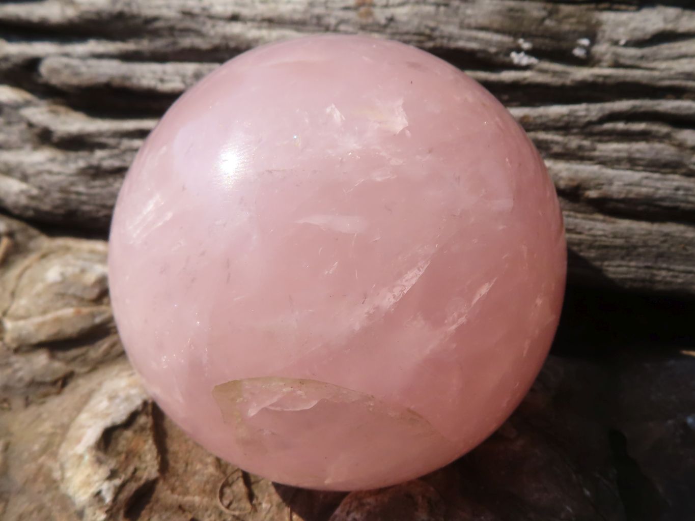 Polished Rare Star Rose Quartz Spheres  x 2 From Madagascar - Toprock Gemstones and Minerals 