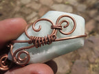 Polished Mixed Jewellery With Copper Art Wire Wrap Pendants x 6 From Congo - TopRock