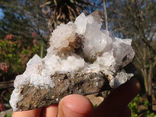 Natural Stunning Brandberg Quartz Matrix Specimens x 3 From Brandberg, Namibia - Toprock Gemstones and Minerals 