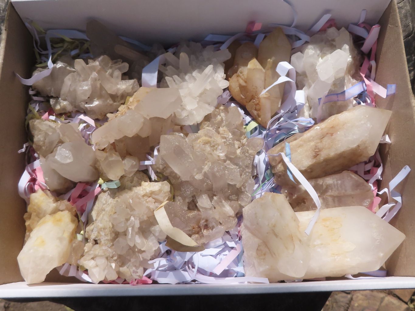 Natural Selected Affordable Quartz Crystals & Clusters  x 11 From Mandrosonoro, Madagascar - TopRock