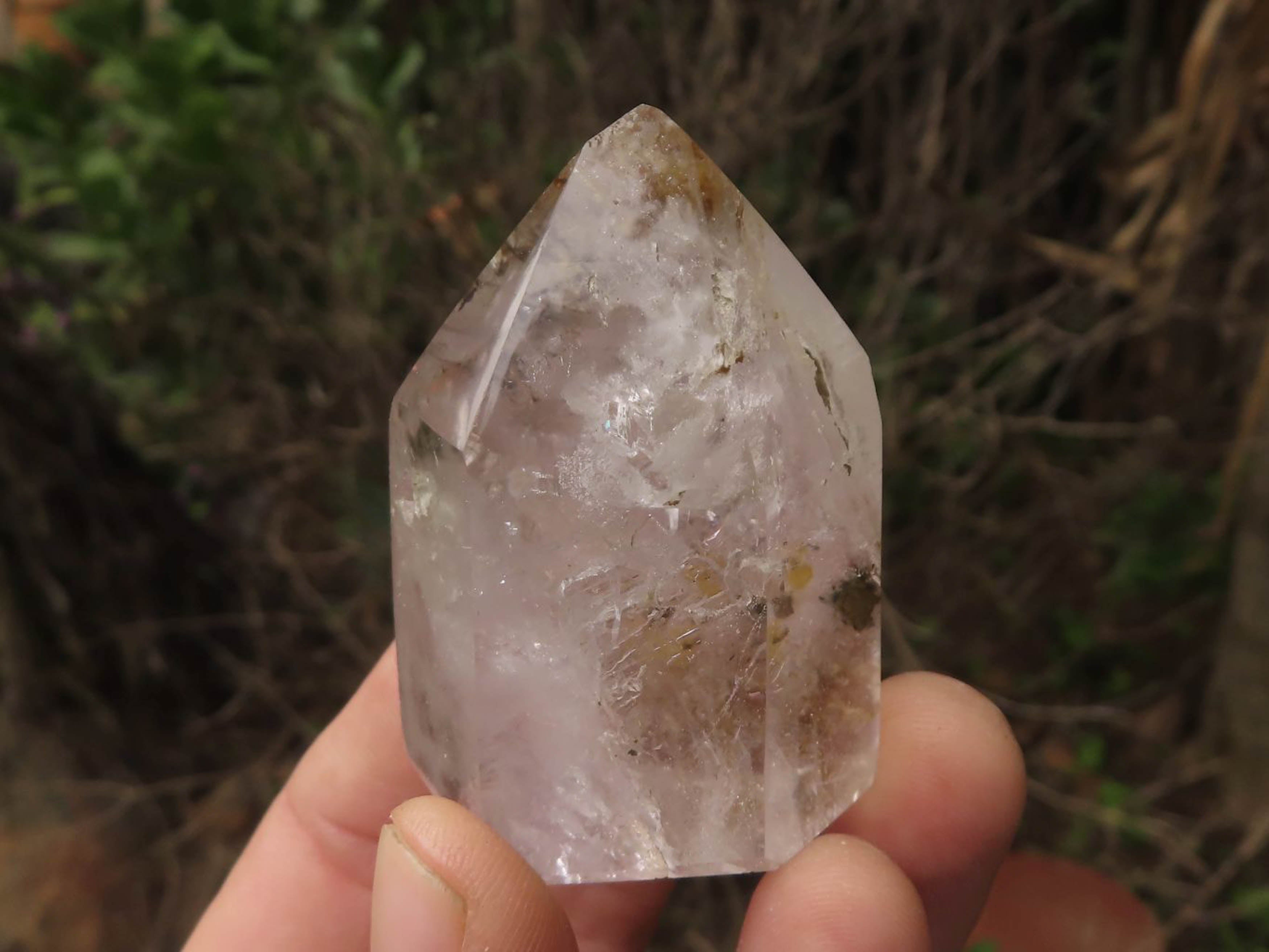 Polished Amethyst Window & Smokey Amethyst Points  x 6 From Akansobe, Madagascar - TopRock