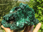 Natural Chatoyant Silky Malachite Specimen  x 1 From Congo - Toprock Gemstones and Minerals 