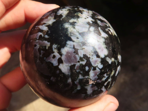 Polished Merlinite Gabbro Spheres  x 4 From Ambatondrazaka, Madagascar - Toprock Gemstones and Minerals 