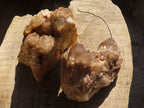 Natural Smokey Phantom Quartz Clusters x 2 From Luena, Congo - Toprock Gemstones and Minerals 
